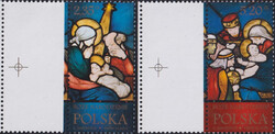 4594-4595 pustopole III lewa strona czyste ** Boże Narodzenie