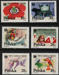 Znaczki Pocztowe. 2977-2982 czysty** Światowa Wystawa Filatelistyczna "Hafnia '87" - baśnie Andersena