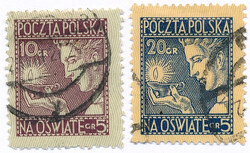 228-229 kasowane Wydanie z dopłatą na cele oświatowe