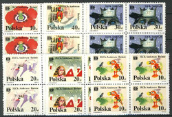 Znaczki Pocztowe. 2977-2982 w czwórkach czyste** Światowa Wystawa Filatelistyczna "Hafnia '87" - baśnie Andersena 