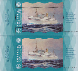 5407 Nowodruki A+B numerator 0003440 czysty** Polskie transatlantyki