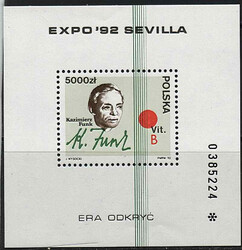 3228 Blok 146 czysty** Światowa Wystawa EXPO '92 w Sewilli