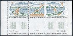 Saint-Pierre Miquelon Mi.0581-582 pasek pustopola na dole czysty**