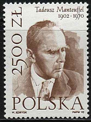 3223 czysty** 90 rocznica urodzin T.Manteuffela - historia