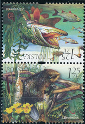 3954+3951 parka tete-beche czysty ** Fauna i flora akwenów słodkowodnych
