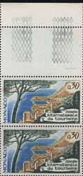 Monaco Mi.0863 parka z pustopolem nad znaczkiem czyste**