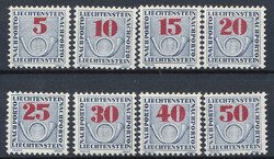 Liechtenstein portomarken 21-28 czyste**