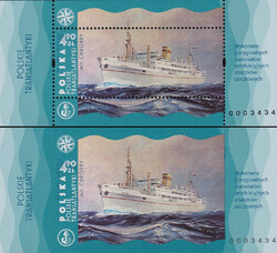 5407 Nowodruki A+B numerator 0003434 czysty** Polskie transatlantyki