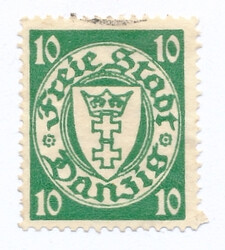  WMG 188 aw ciemnoszmaragdowozielony kasowany Herb Gdańska w owalu