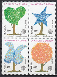 Włochy Mi.1968-1971 czworoblok  czyste** Europa Cept