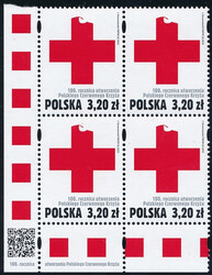 4934 w czwórce lewa dolna marginesy  - 100 rocznica utworzenia PCK