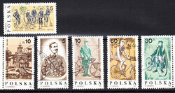 Znaczki Pocztowe. kasowane 2921-2926 100 - lecie Warszawskiego Towarzystwa Cyklistów