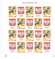 3955 Arkusik nieperforowany górny margines czysty** Droga do zjednoczonej Europy