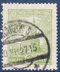 0208 II b żółtozielony kasowany 