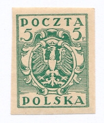 0086 A ax zielony papier biały średni gładki czysty** Wydanie w walucie markowej
