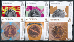 Alderney Mi.0699-704 czyste**