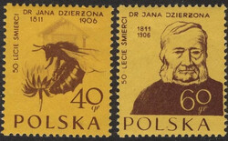 841-842 czyste** 50 rocznica śmierci dra Jana Dzierżona