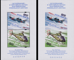 4631-4632 Nowodruki A+B ukośny numerator 0002400 czyste** Air Show - Radom