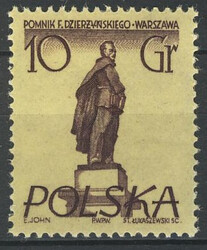 762 a papier biały cienki ząbkowanie 12½ : 12¾ czysty** Pomniki Warszawy