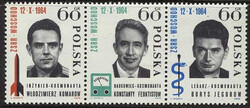 1389-1391 pasek z bloku czysty** Trzeci zespołowy lot kosmiczny