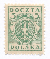 0086 B bx jasnozielony papier średni gładki ZL 11½ gwarancja czysty** Wydanie markowe