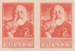 0430 Ay1 plama na skroni i pod E parka czysta** Kultura polska - II wydanie usterki na znaczkach