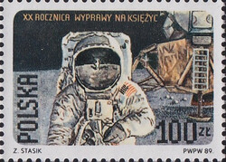 3062 czysty** 20. rocznica pierwszego lądowania na Księżycu
