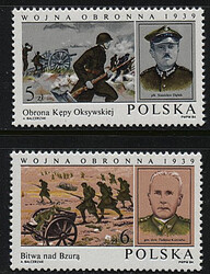 Znaczki Pocztowe. 2786-2787 czysty** 45 rocznica Wojny Obronnej 