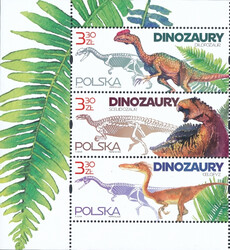 5109-5111 pasek pionowy I nazwa emisji czyste** Dinozaury