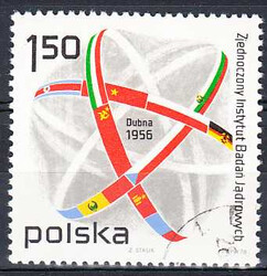 2288 kasowany  20 rocznica powstania Instytutu Jądrowego w Dubnej