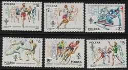 Znaczki Pocztowe. 2765-2770 czyste** Zimowe Igrzyska Olimpijskie w Sarajewie i XXIII Igrzyska Olimpijskie w Los Angeles 