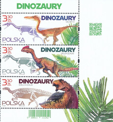 5109-5111 pasek pionowy II kod QR czysty** Dinozaury