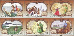 3607-3612 sześcioblok II czyste** Bohaterowie Trylogii