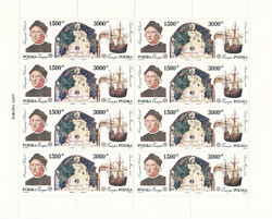 3229-3230 Arkusik czysty** 500-lecie odkrycia Ameryki - Europa CEPT 