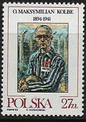 Znaczek Pocztowy. 2683 czysty** Ojciec Maksymilian Kolbe
