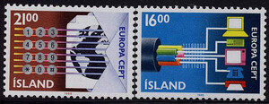 Islandia Mi.0682-683 czyste** Europa Cept