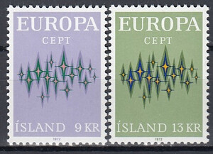 Islandia Mi.0461-462 czyste** Europa Cept