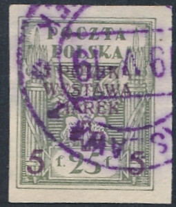  0105 A kasowany I Polska Wystawa Marek w Warszawie