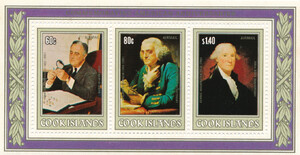 Cook-Islands Mi.0837-839 Blok 126 czyste**