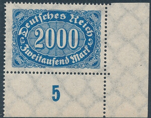 Deutsches Reich Mi.253 dolny margines czyste**