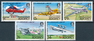 Alderney Mi.0018-22 czyste**
