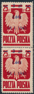 0351 typ 1+2 parka pionowa abklacz czysta** Wyzwolenie dziesięciu miast atest 827/24