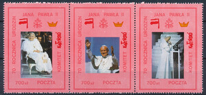 Poczta Solidarności - 70 rocznica urodzin Jana Pawła II
