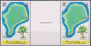 Tuvalu Mi.0028 rozdzielone międzypolem czyste**