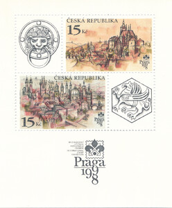 Czechy Mi 0156-157 Blok 5 czysty**