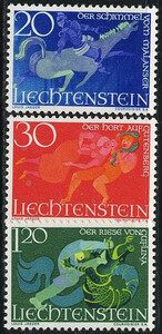 Liechtenstein 0475-477 czyste**