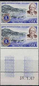 Monaco Mi.0865 parka z pustopolem pod znaczkiem czyste**