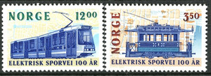 Norwegia Mi.1163-1164 czyste** znaczki