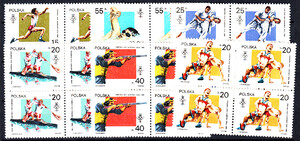 Znaczki Pocztowe. 3001-3006 w czwórkach czyste** XXIV Igrzyska Olimpijskie w Seulu 