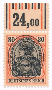 Olsztyn 20 b pomarańczowoczerwony/czarny margines czysty**